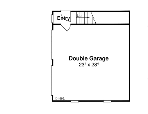 Garage w/ Apt. Above image of HANSON III House Plan